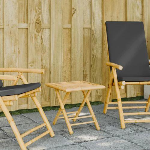 vidaXL Folding Garden Table 45x45x45 cm Bamboo by vidaXL