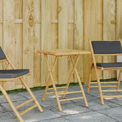 vidaXL Folding Garden Table 45x45x45 cm Bamboo by vidaXL