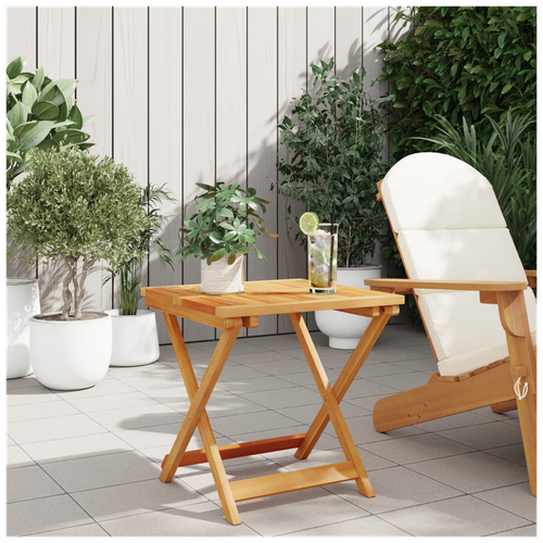 vidaXL vidaXL Folding Garden Table 50x50x50 cm Solid Wood Acacia -
