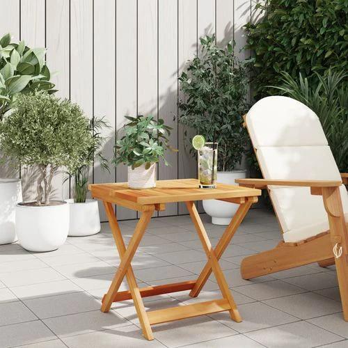 vidaXL vidaXL Folding Garden Table 50x50x50 cm Solid Wood Acacia -