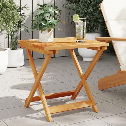 vidaXL vidaXL Folding Garden Table 50x50x50 cm Solid Wood Acacia -