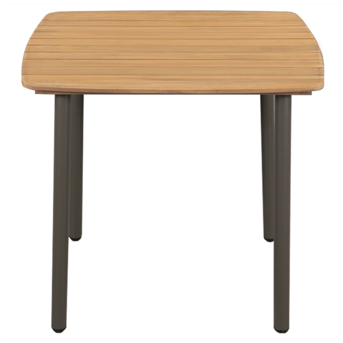 vidaXL Garden Table 80x80x72cm Solid Acacia Wood and Steel by vidaXL