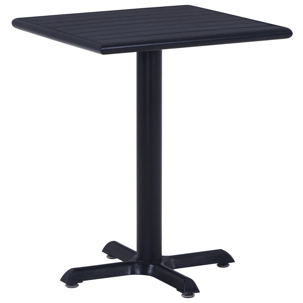 vidaXL Garden Table Black 60x60x75 cm by vidaXL