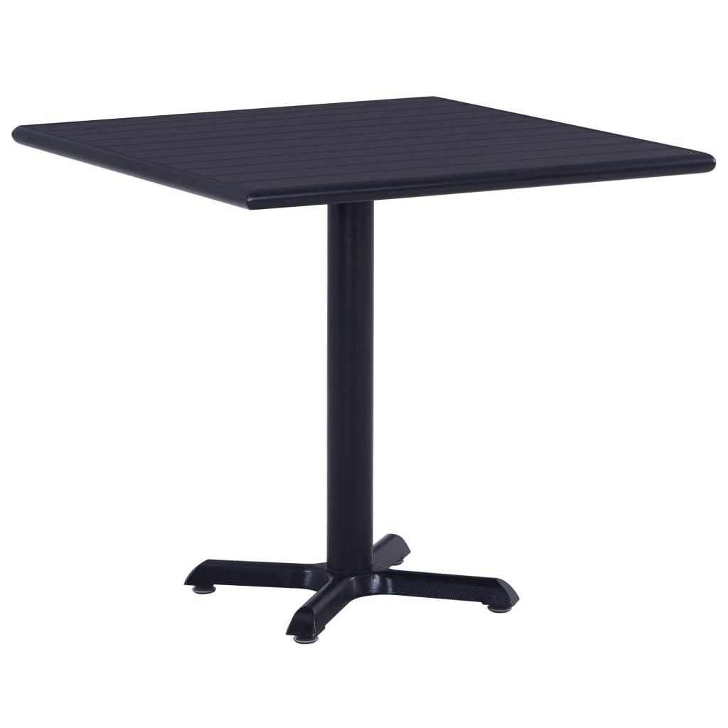 vidaXL Garden Table Black 60x60x75 cm by vidaXL