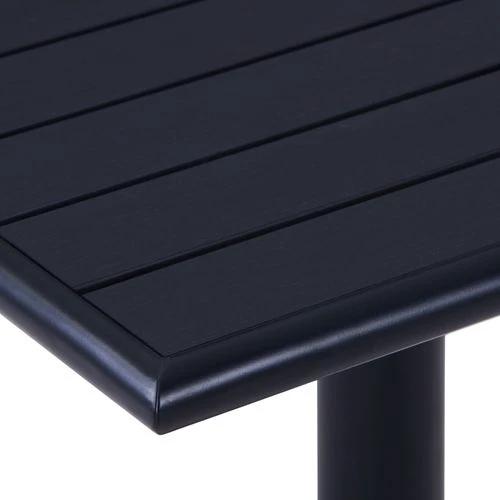 vidaXL Garden Table Black 60x60x75 cm by vidaXL