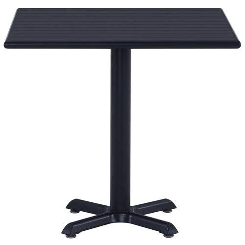 vidaXL Garden Table Black 60x60x75 cm by vidaXL