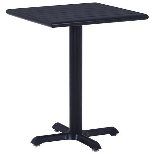vidaXL Garden Table Black 60x60x75 cm by vidaXL