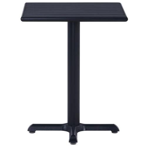 vidaXL Garden Table Black 60x60x75 cm by vidaXL