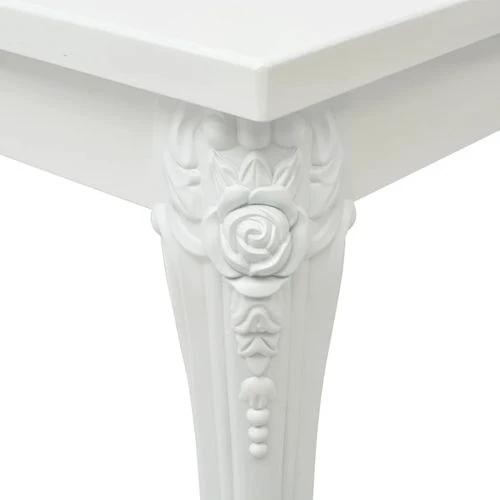 vidaXL vidaXL Dining Table 80x80x76 cm High Gloss White -