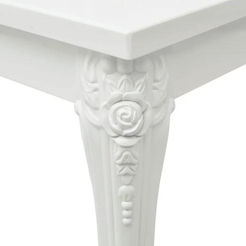 vidaXL vidaXL Dining Table 80x80x76 cm High Gloss White -