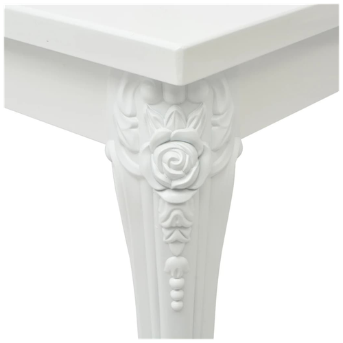 vidaXL Dining Table 80x80x76 cm High Gloss White by vidaXL
