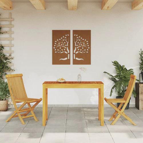 vidaXL Garden Table 85x85x74 cm Solid Acacia Wood by vidaXL