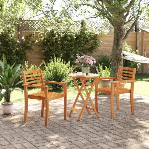 vidaXL Folding Garden Table 90x75 cm Solid Acacia Wood by vidaXL