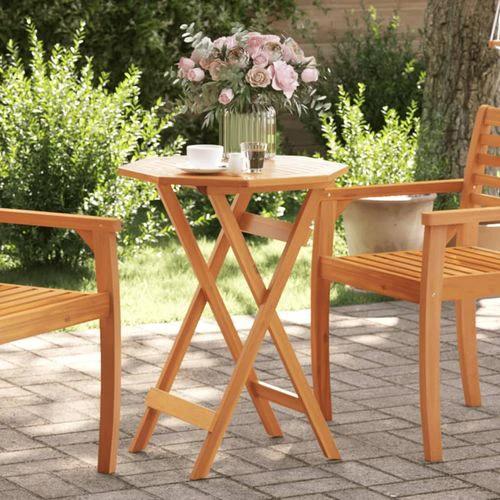 vidaXL Folding Garden Table 90x75 cm Solid Acacia Wood by vidaXL
