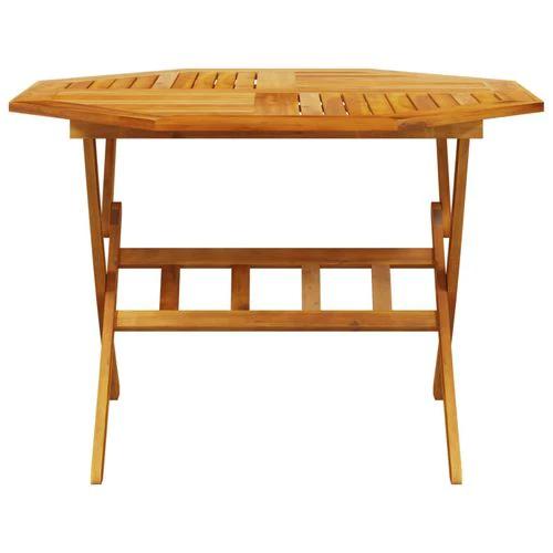 vidaXL Folding Garden Table 90x75 cm Solid Acacia Wood -