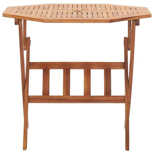 vidaXL Folding Garden Table 90x75 cm Solid Acacia Wood by vidaXL