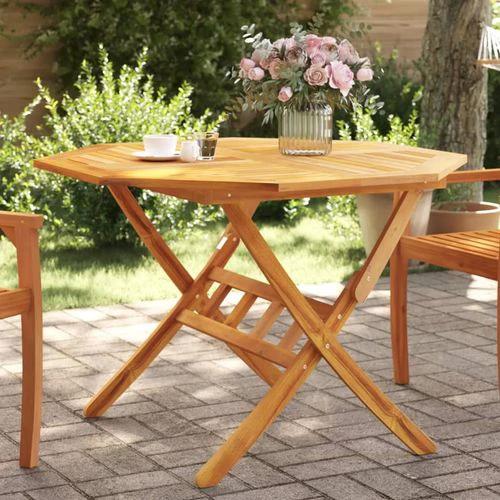 vidaXL Folding Garden Table 90x75 cm Solid Acacia Wood by vidaXL