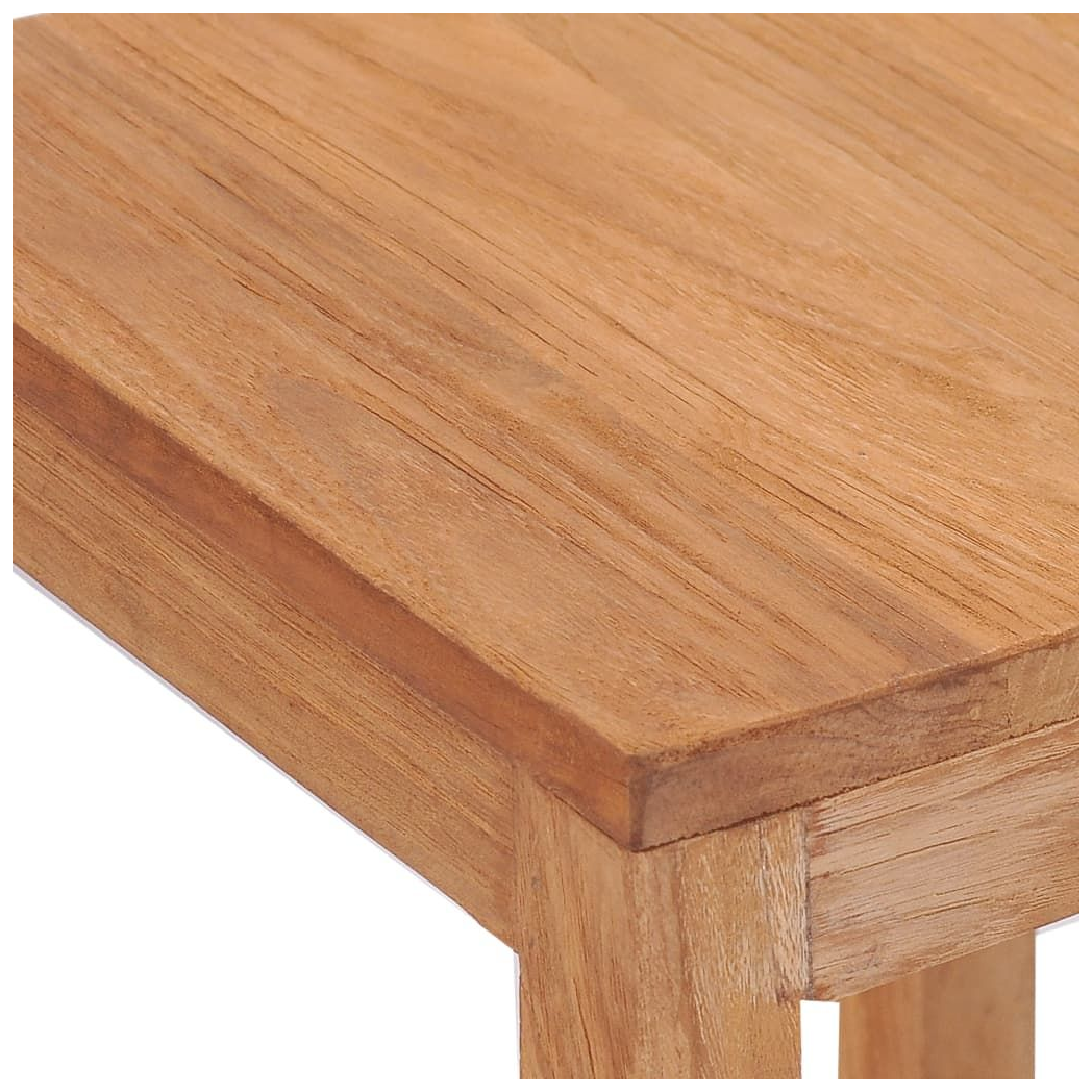 Bar Stools 2 pcs vidaXL Solid Teak Wood by vidaXL