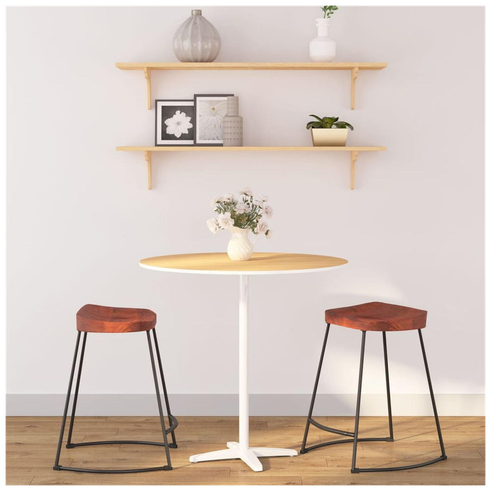 Gavin Bar Stools 2 pcs vidaXL 45x38x53 cm Solid Wood Mango by vidaXL