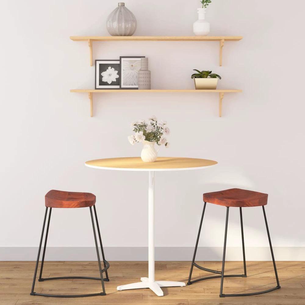 Gavin Bar Stools 2 pcs vidaXL 45x38x53 cm Solid Wood Mango by vidaXL