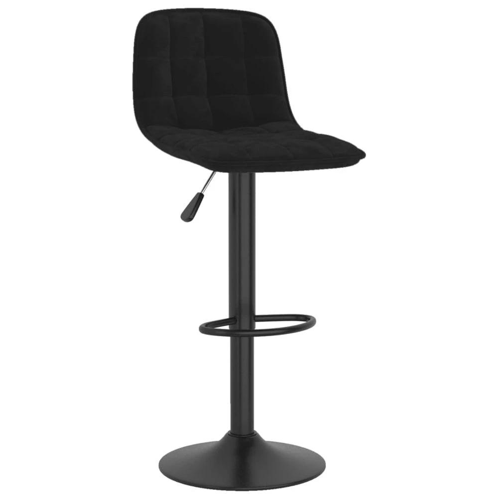 vidaXL Bar Stools vidaXL 2 pcs Black Velvet - Uncategorized Bar Stool