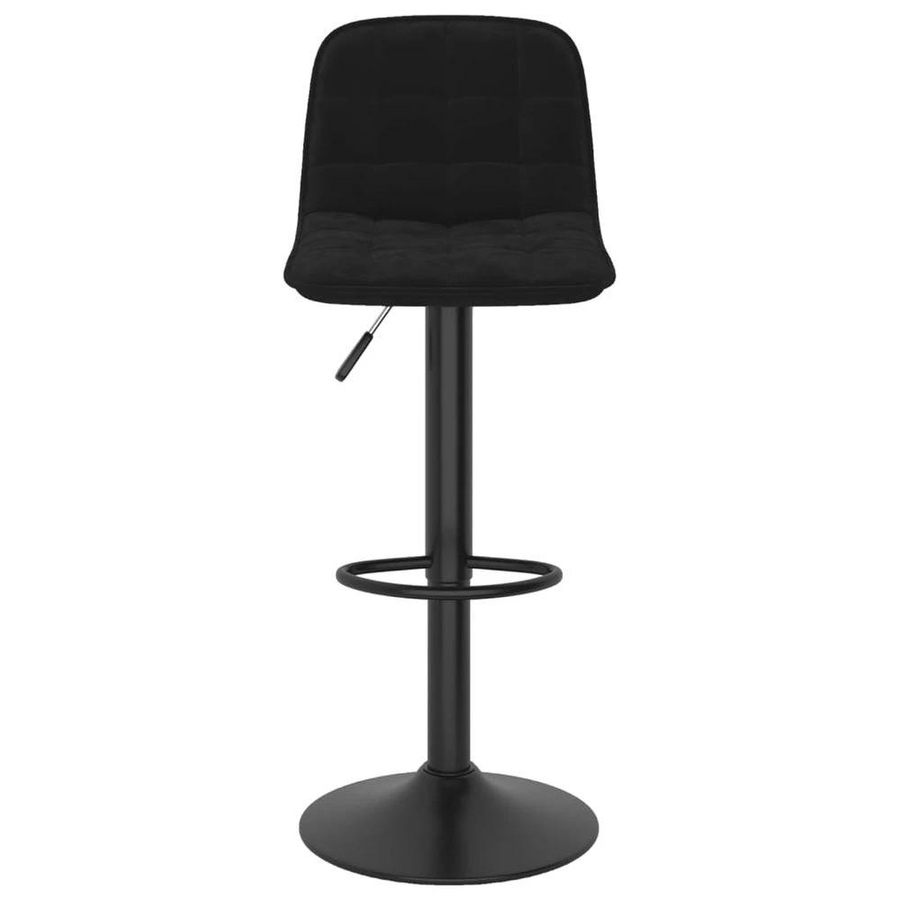 vidaXL Bar Stools vidaXL 2 pcs Black Velvet - Uncategorized Bar Stool