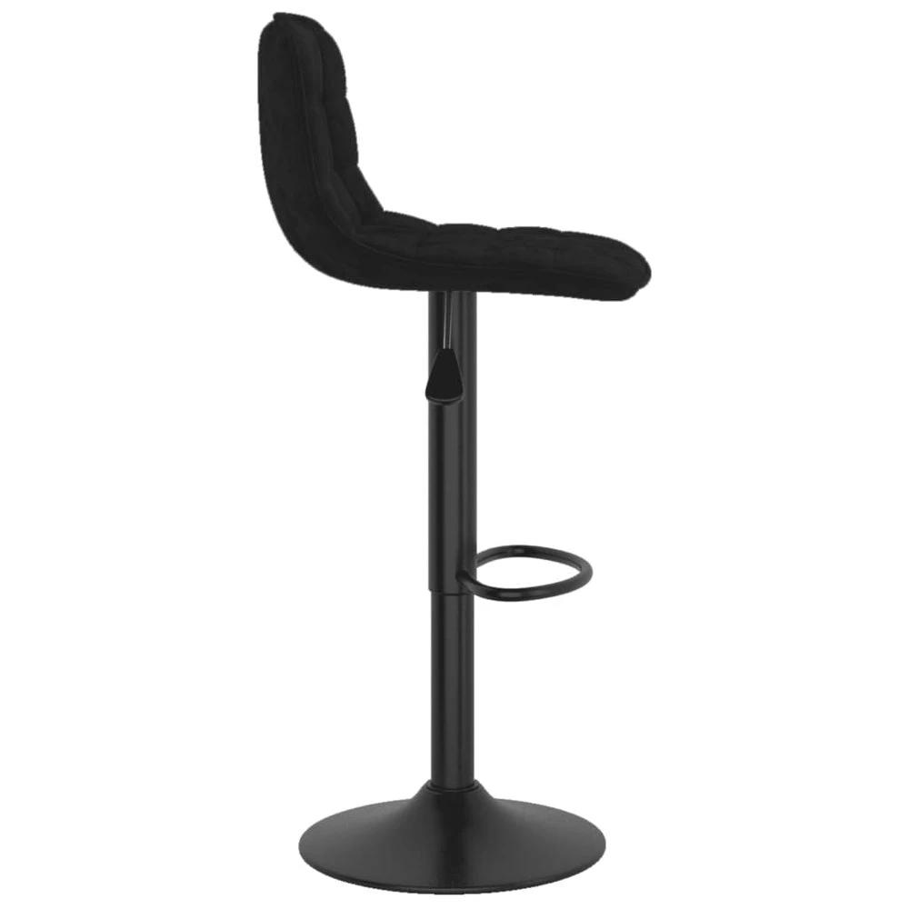vidaXL Bar Stools vidaXL 2 pcs Black Velvet - Uncategorized Bar Stool