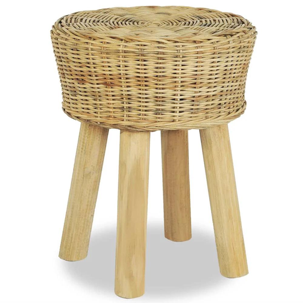 Bar Stool vidaXL Natural Rattan by vidaXL