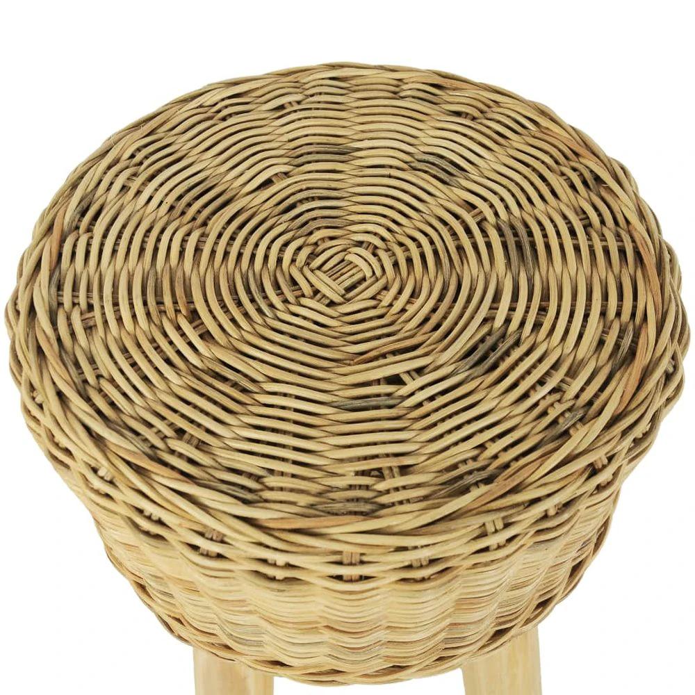 Bar Stool vidaXL Natural Rattan by vidaXL