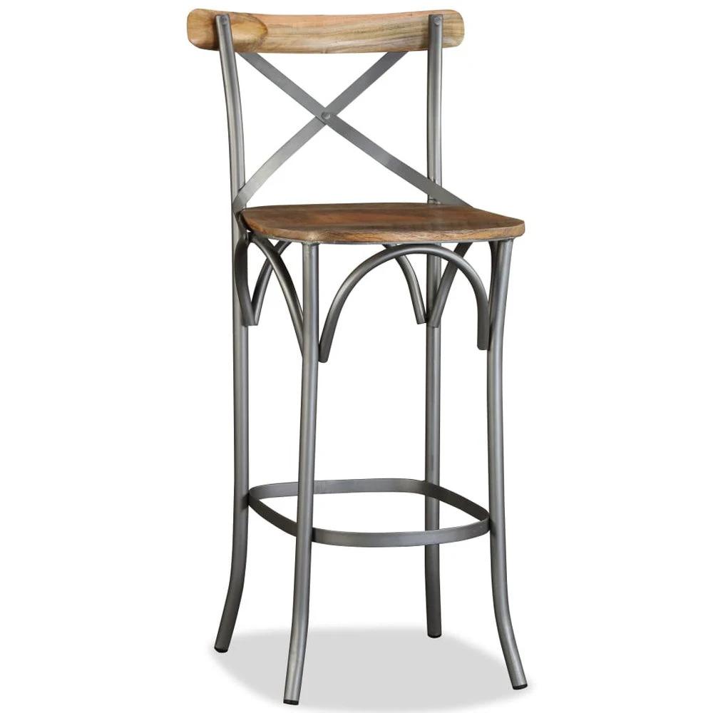 Bar Stool vidaXL Solid Mango Wood by vidaXL