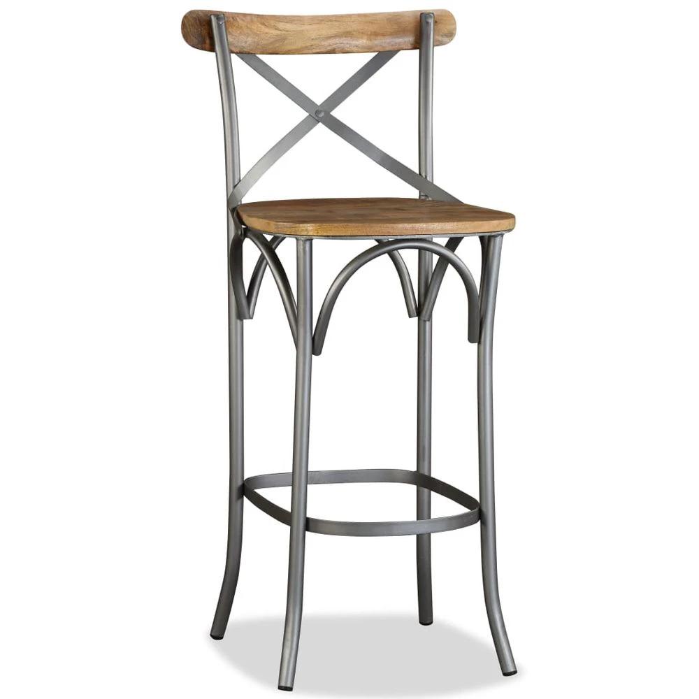 Bar Stool vidaXL Solid Mango Wood by vidaXL