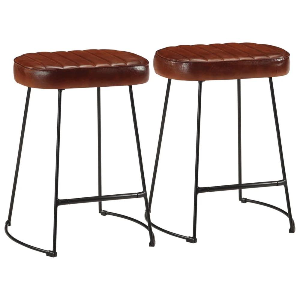Bar Stools 2 pcs vidaXL Dark Brown 40x29.5x53 cm by vidaXL