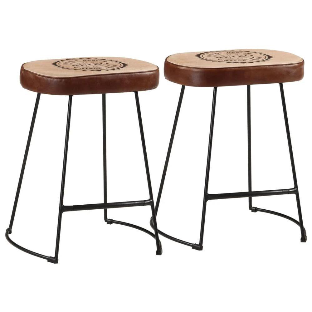 vidaXL Bar Stools 2 pcs vidaXL Dark Brown 40x29.5x53 cm - Uncategorized Bar Stool