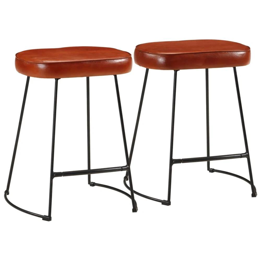 vidaXL Bar Stools 2 pcs vidaXL Dark Brown 40x29.5x53 cm - Uncategorized Bar Stool
