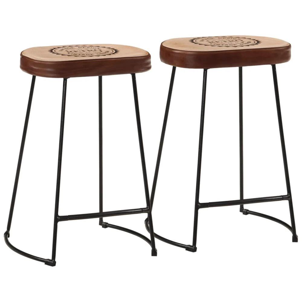 vidaXL Bar Stools 2 pcs vidaXL Dark Brown 41x29x62 cm - Uncategorized Bar Stool