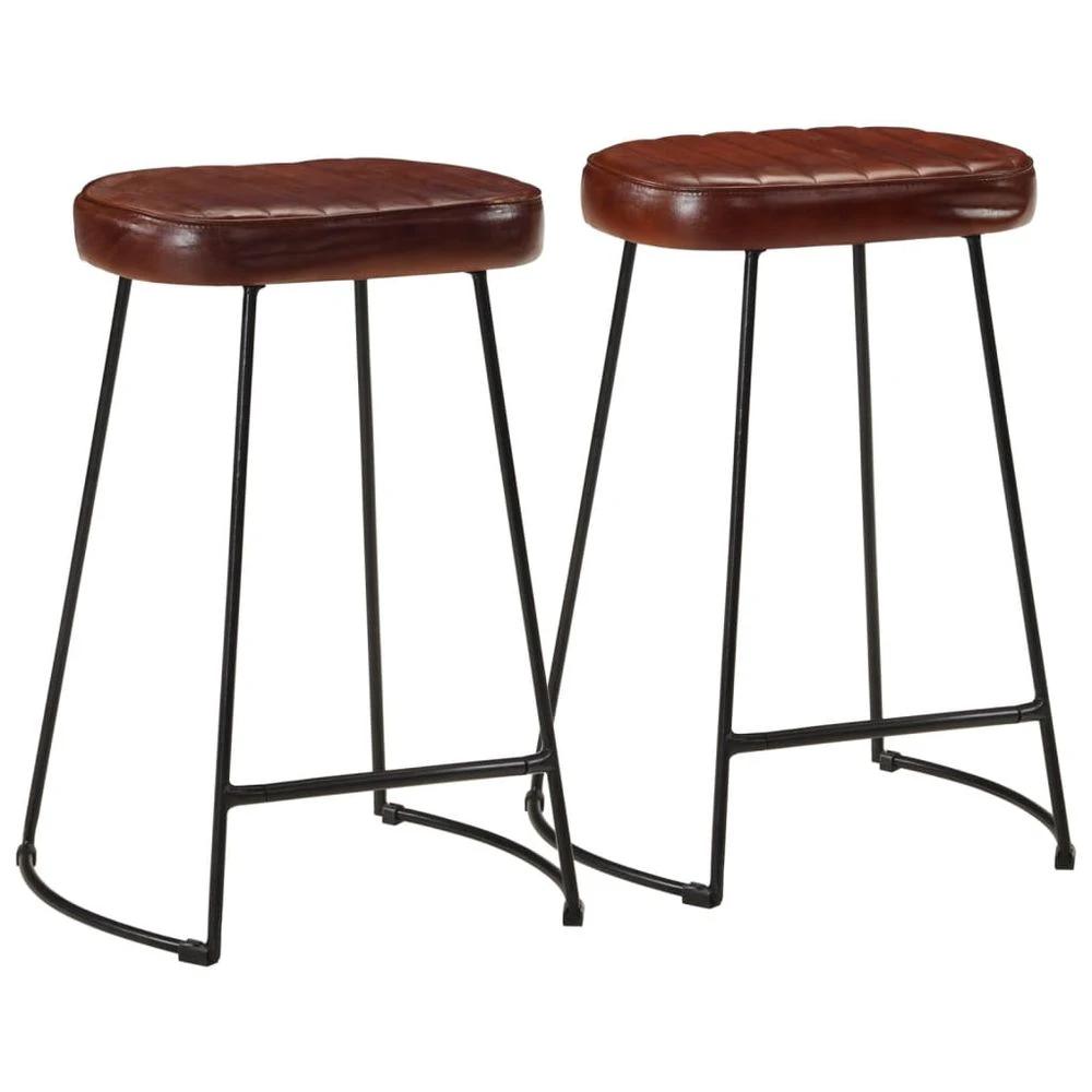 vidaXL Bar Stools 2 pcs vidaXL Dark Brown 41x29x62 cm - Uncategorized Bar Stool