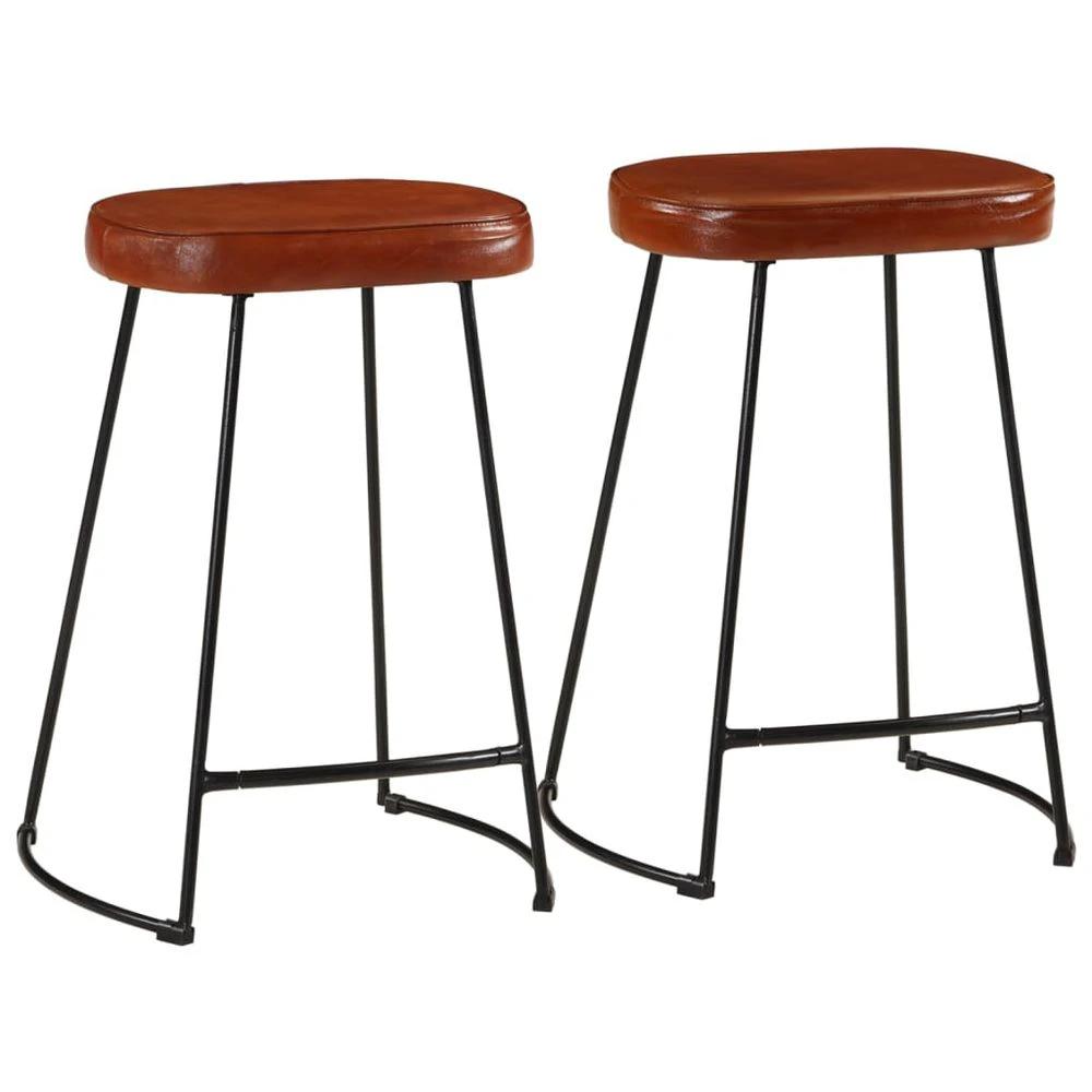 vidaXL Bar Stools 2 pcs vidaXL Dark Brown 41x29x62 cm - Uncategorized Bar Stool