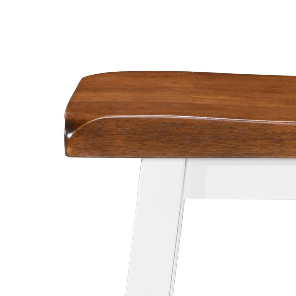 Bar Stools 2 pcs vidaXL Solid Wood by vidaXL