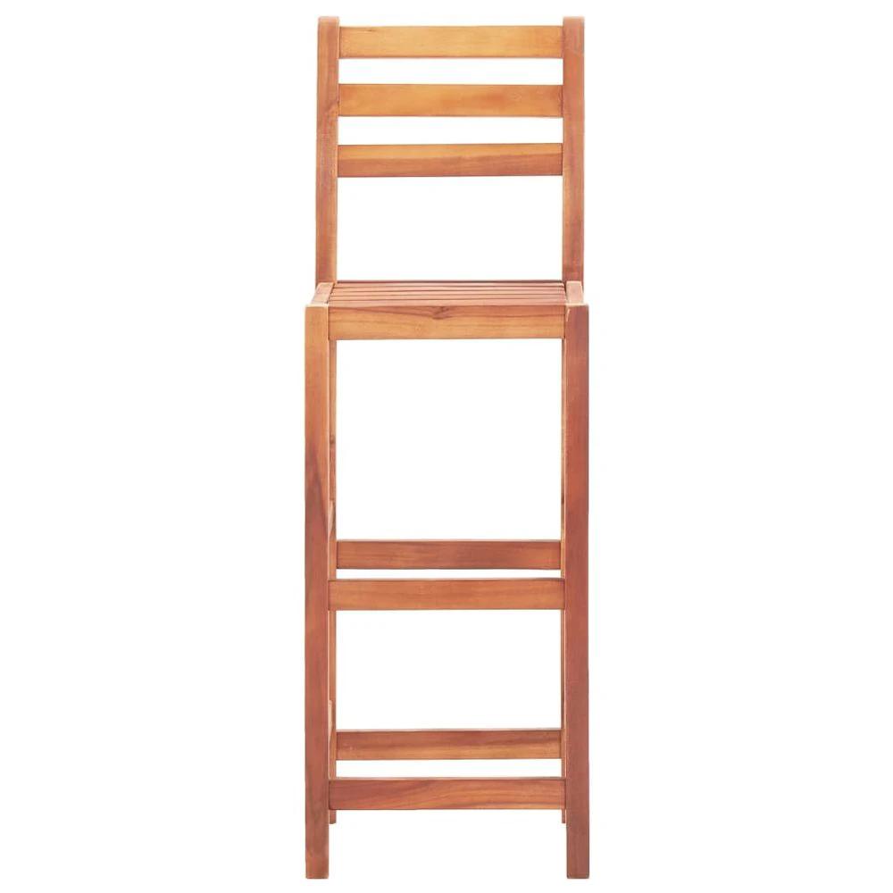 Bar Chairs 2 pcs vidaXL Solid Acacia Wood by vidaXL