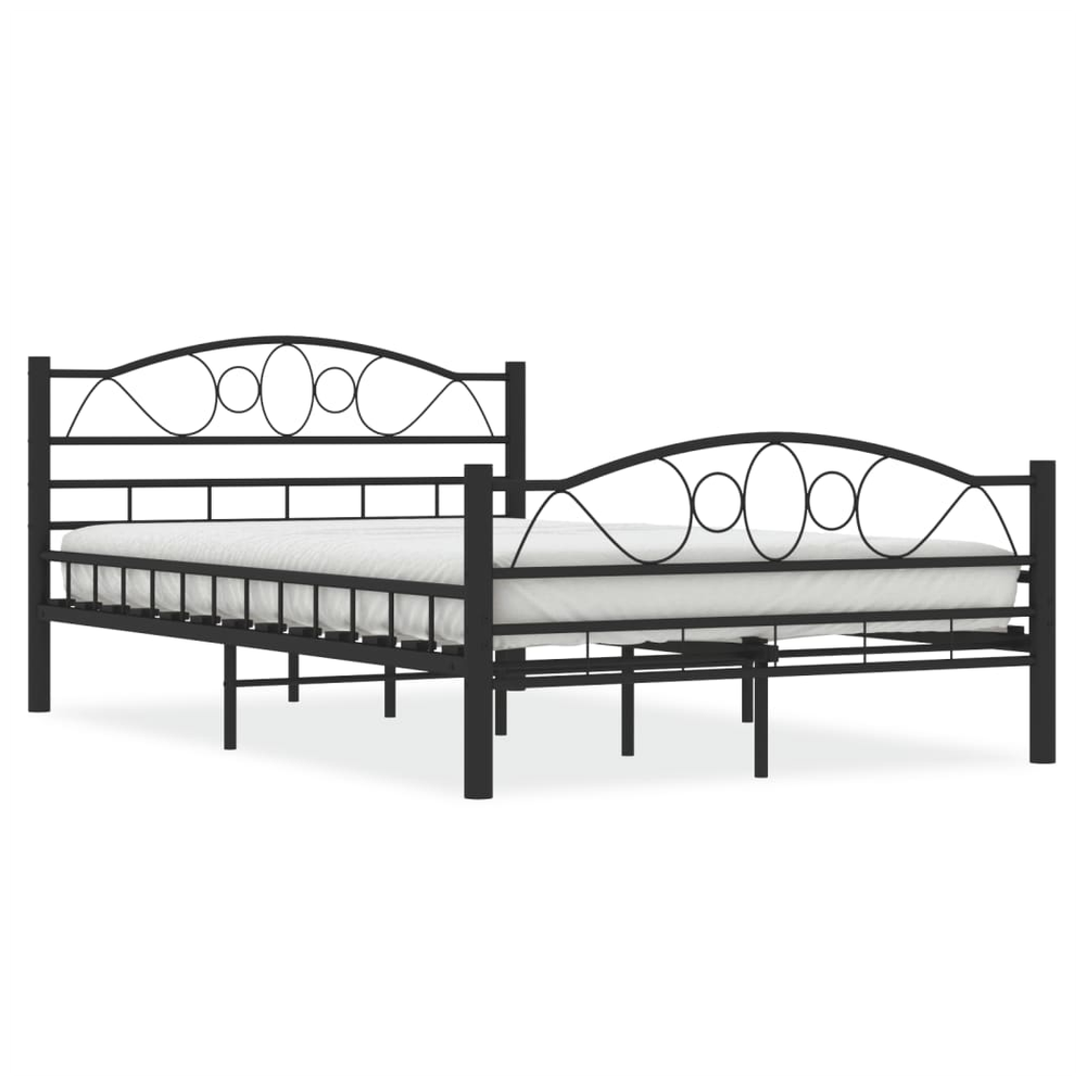 Bed Frame Black Steel 120x200 cm vidaXL by vidaXL