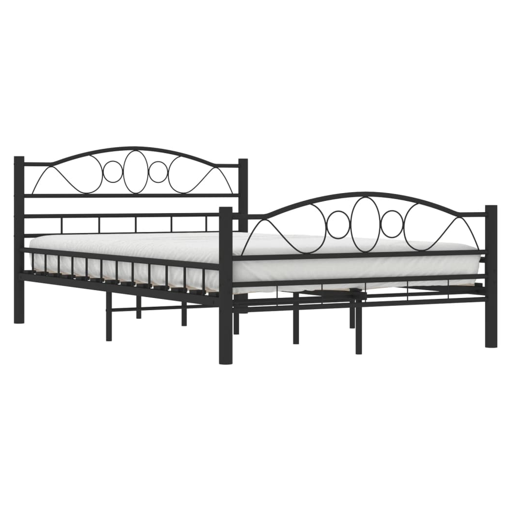 Bed Frame Black Steel 120x200 cm vidaXL by vidaXL