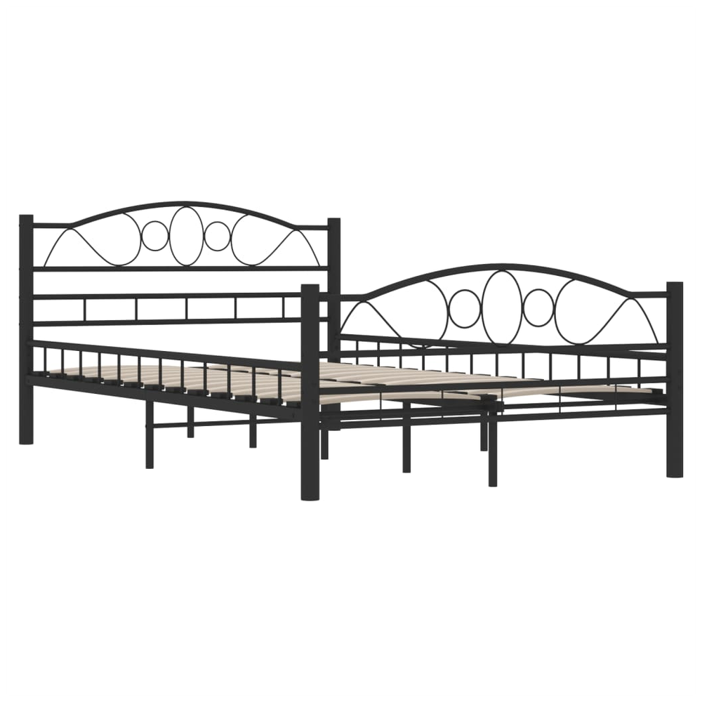 Bed Frame Black Steel 120x200 cm vidaXL by vidaXL
