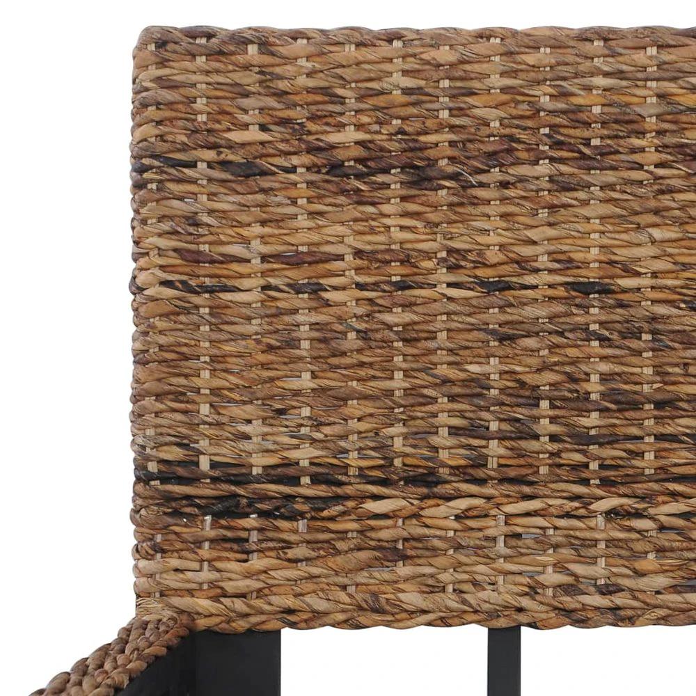 vidaXL Bed Frame Grey Natural Rattan 140x200 cm vidaXL - Uncategorized Bed Frames