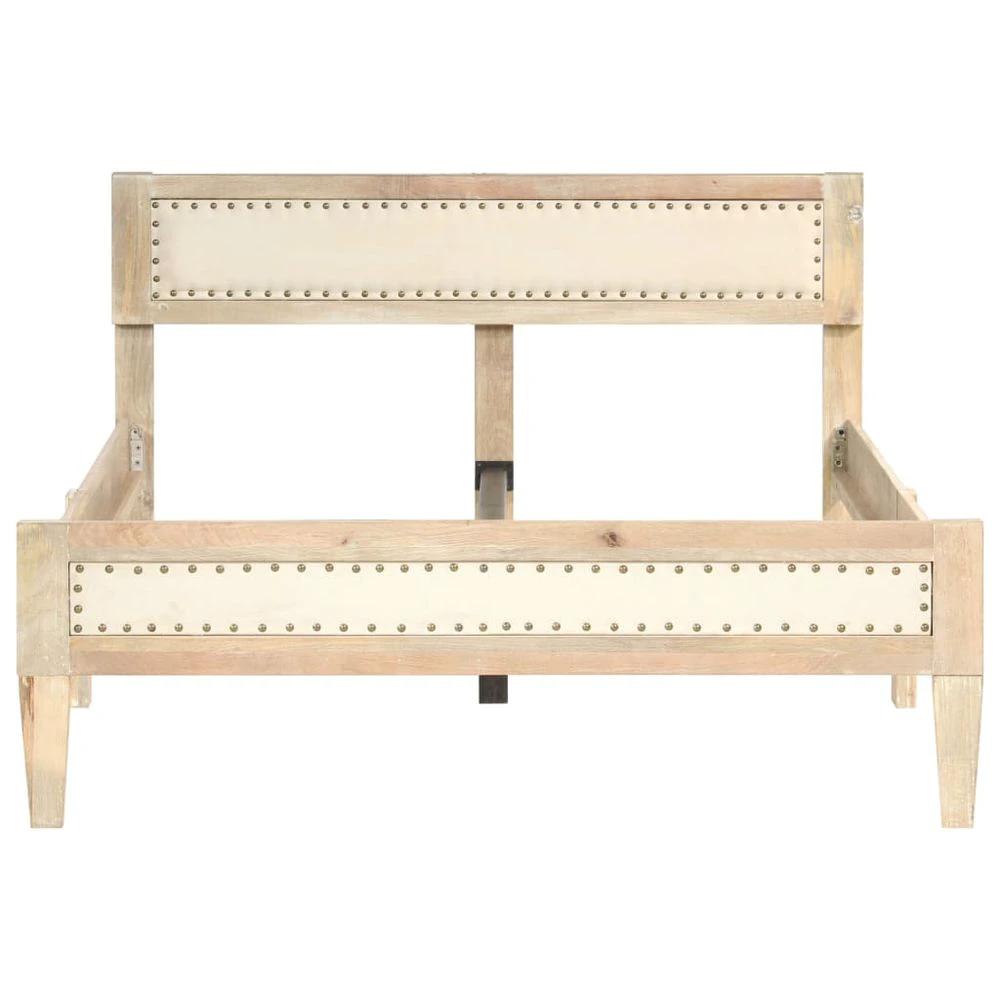 vidaXL Bed Frame Solid Mango Wood - Uncategorized Bed Frames