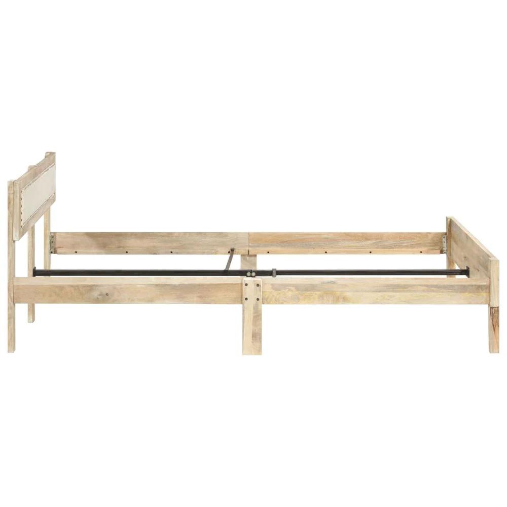 vidaXL Bed Frame Solid Mango Wood - Uncategorized Bed Frames