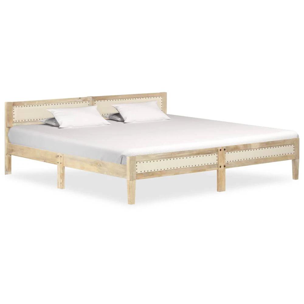 vidaXL Bed Frame Solid Mango Wood - Uncategorized Bed Frames