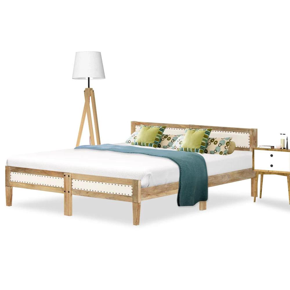 vidaXL Bed Frame Solid Mango Wood - Uncategorized Bed Frames