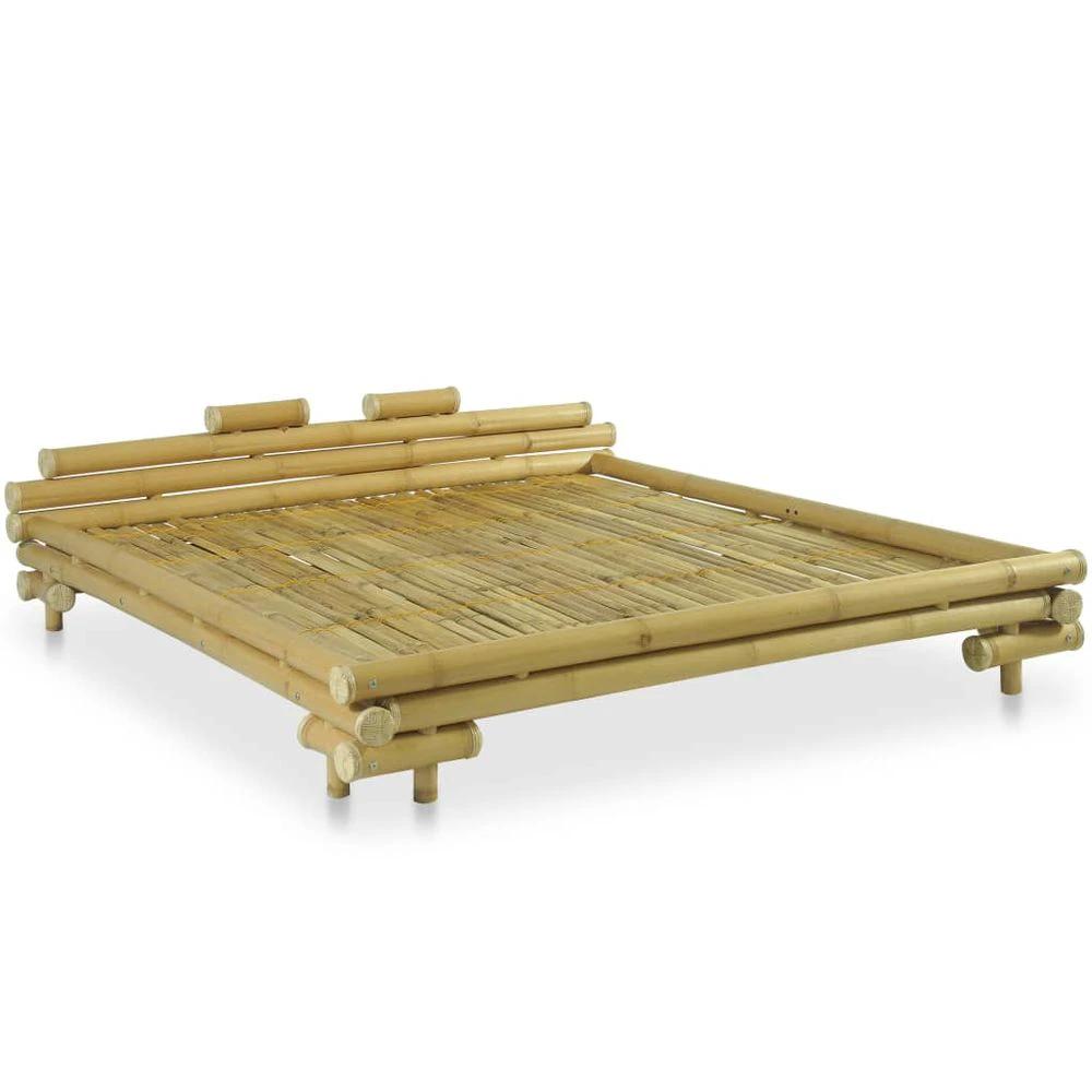 vidaXL Bed Frame Bamboo 180x200 cm 6FT vidaXL Super King - Uncategorized Bed Frames