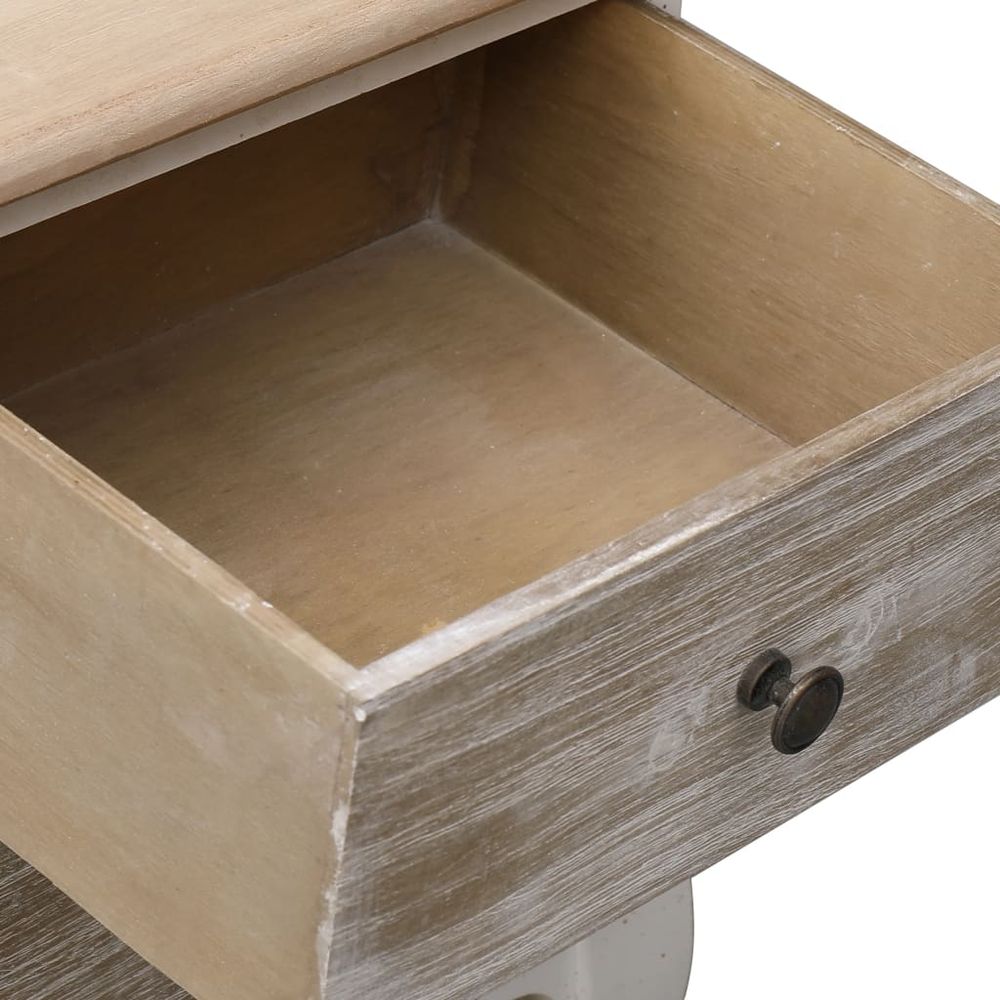 Bedside Cabinet 35x30x50 cm vidaXL Paulownia Wood by vidaXL