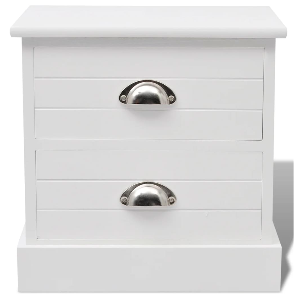 French Bedside Cabinet vidaXL White by vidaXL